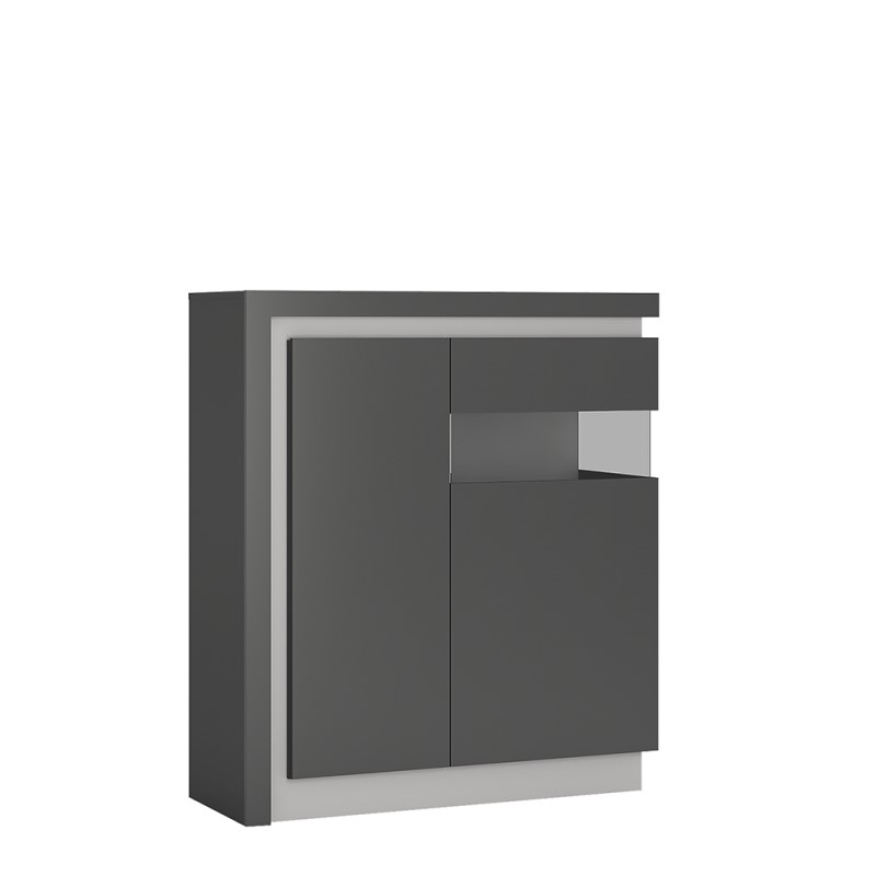 2 door designer cabinet (RH) (including LED lighting)